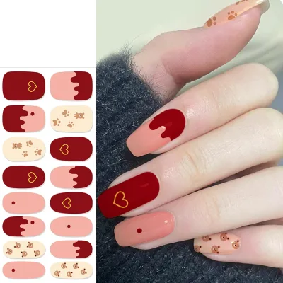 Autocollants ongles en gel motif léopard – image 3