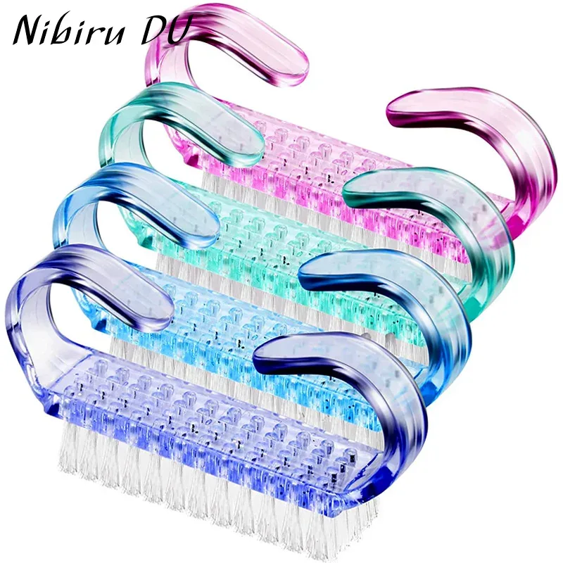 Brosse à ongles en plastique colorée