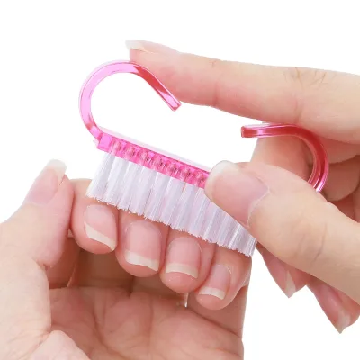 Brosse à ongles en plastique colorée – image 2