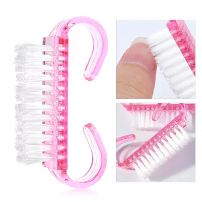 Brosse à ongles en plastique colorée – image 3