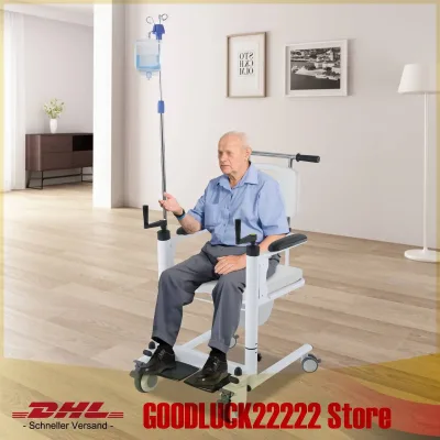 Chaise de transfert en acier, blanche
