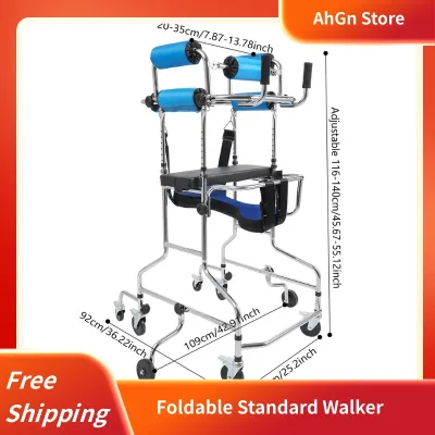 Déambulateur pliable à 8 roues et siège