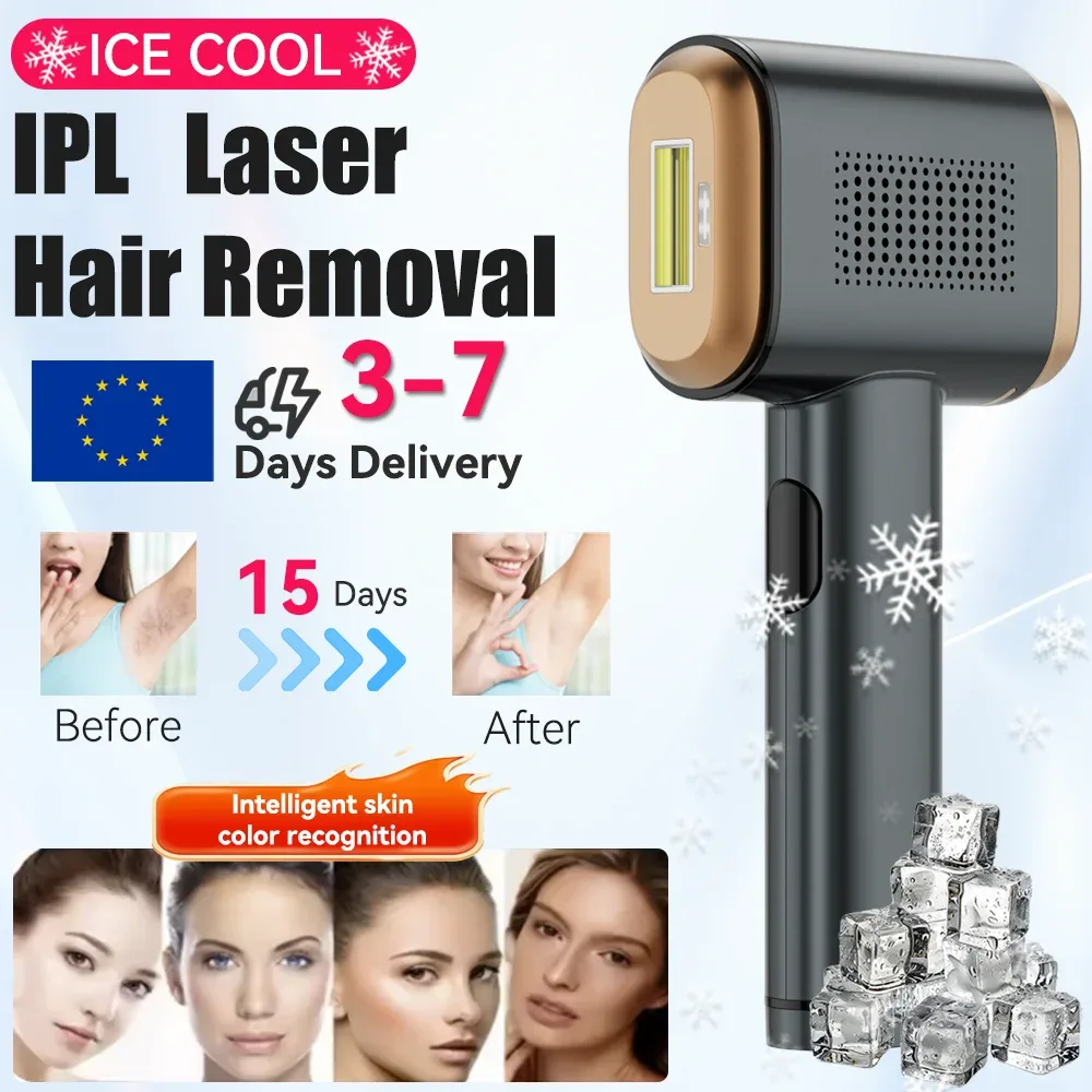Épilateur à lumière pulsée IPL, refroidi
