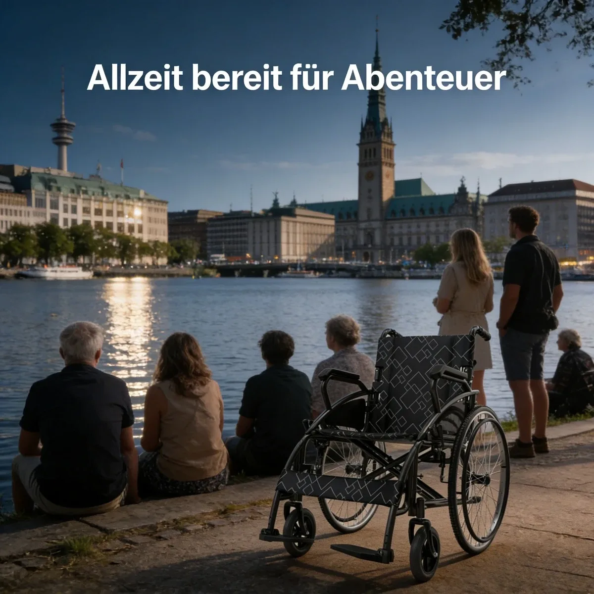 Fauteuil roulant de transport pliable