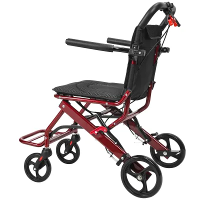 Fauteuil roulant pliable en aluminium – image 2