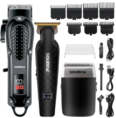 Kit tondeuse et rasoir 3-en-1 homme