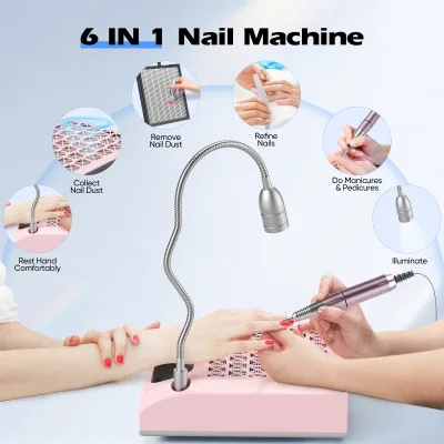 Machine à ongles 6 en 1 avec lampe LED – image 2