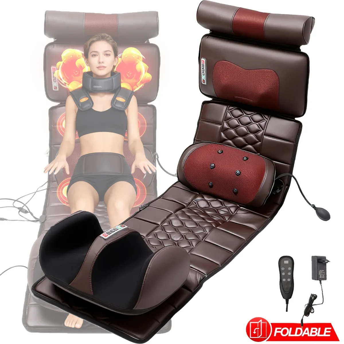 Matelas de massage électrique chauffant