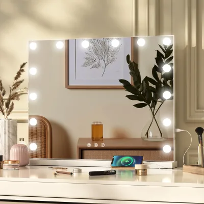 Miroir de maquillage lumineux 40 × 50 cm