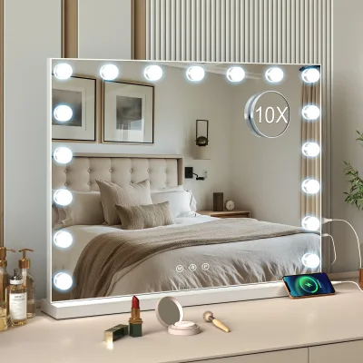 Miroir de maquillage lumineux à LED