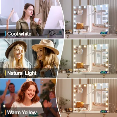 Miroir de maquillage lumineux à LED – image 3