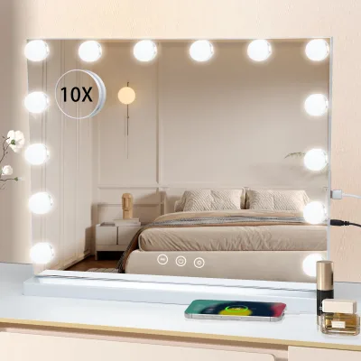 Miroir de maquillage lumineux de table – image 2