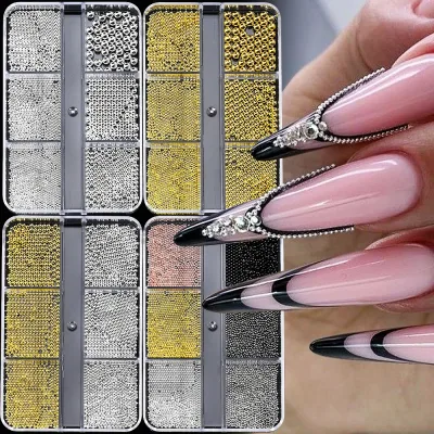 Perles de caviar métalliques pour ongles