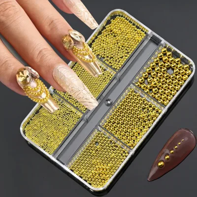 Perles de caviar métalliques pour ongles – image 3