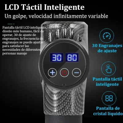 Pistolet de massage musculaire à 6 têtes – image 2