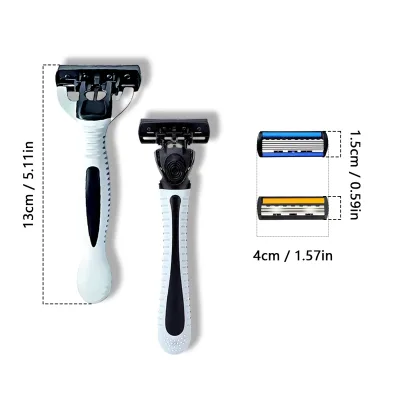 Rasoir manuel à 6 lames pour homme – image 2